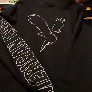 black american eagle hoodie